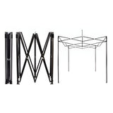Cadru Metalic, Flippy, Suport pentru Cort Tip Pavilion, Pliabil, Metalic, 12 kg, 3 x 3 m, Negru - vivimall.ro
