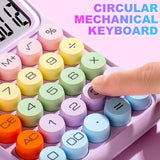 Calculator Electronic pentru Copii, Flippy, Calculator Dragut pentru Scoala Primara, Ecran mare 12 digits si Tastatura Mecania, 16 x 11 x 2 cm, Roz - vivimall.ro