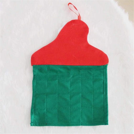 Calendar de Craciun Vivimall, Mos Craciun, tip decoratiune, material poliester, cu buzunarele, pentru brad sau prete, 20 x 30 cm, multicolor - vivimall.ro