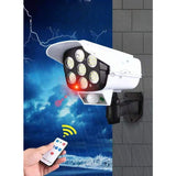 Camera De Supraveghere Falsa, Incarcare Solara, 77 Led-Uri, Senzor De Miscare - vivimall.ro