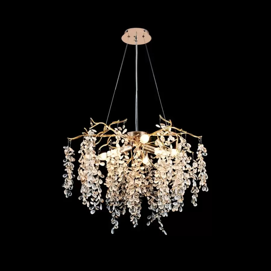 Candelabru Cristal Johnathan 6X E14 - vivimall.ro