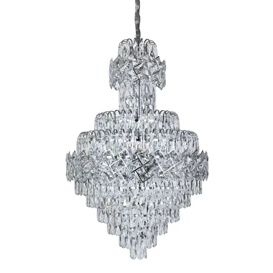 Candelabru Cristal Windsor Grande Supremo 14Xe14, Diametru, Crom Lucios - vivimall.ro