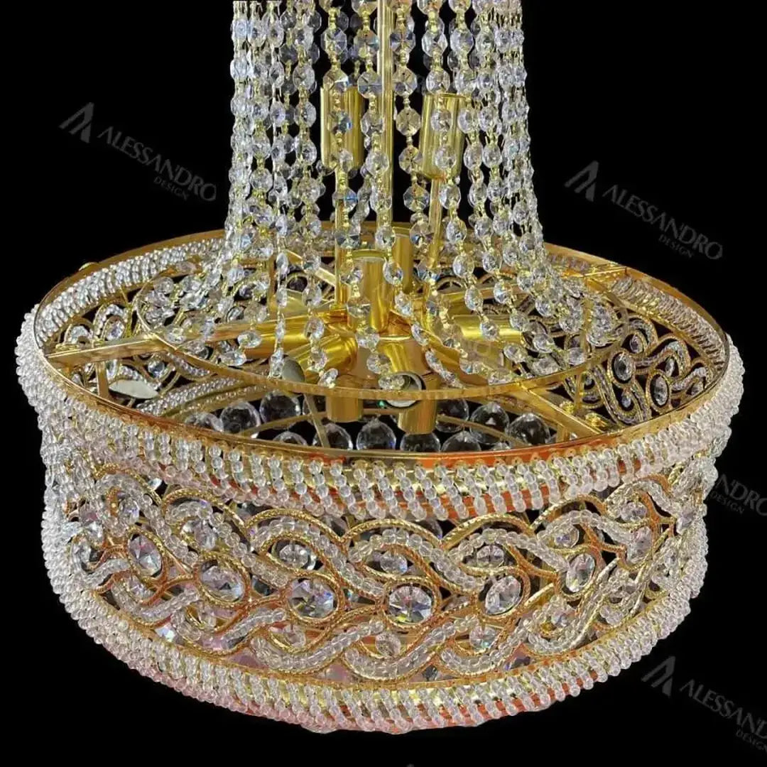 Candelabru Cristal Selim 14X E14 - vivimall.ro