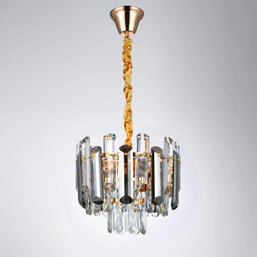 Candelabru Eran 4*E27, Metal Si Cristal - vivimall.ro