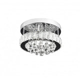 Lustra Led Cu Cristal Abel, Diametru 35Cm, Lumina Rece/Calda/Neutra - vivimall.ro