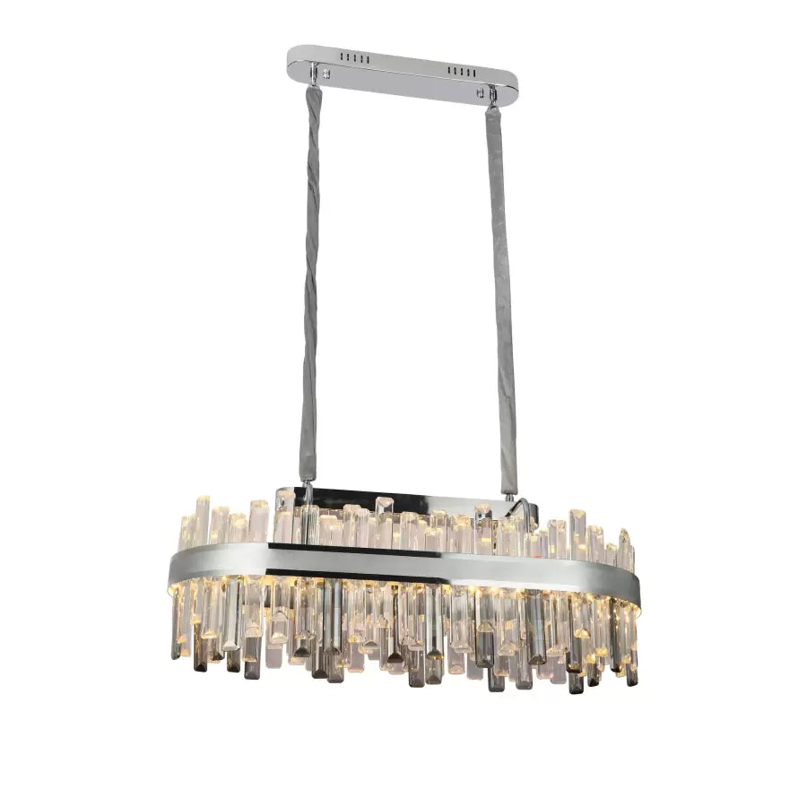Candelabru Led Cristal Cu Telecomanda Morgan Dimabil - vivimall.ro