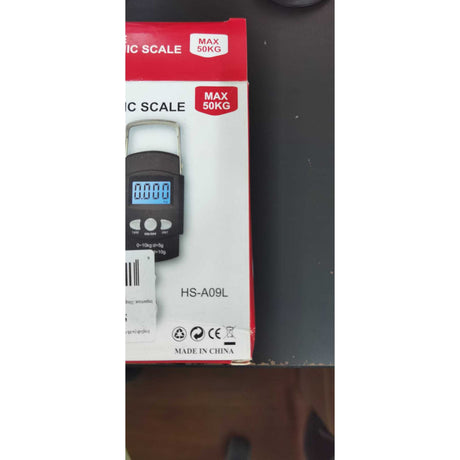 Cantar Digital De Mana Cu Carlig, Cantar Portabil, Pescuit, Cu Maner, Capacitate 50 Kg, Cu Metru Incorporat, Resigilat - vivimall.ro