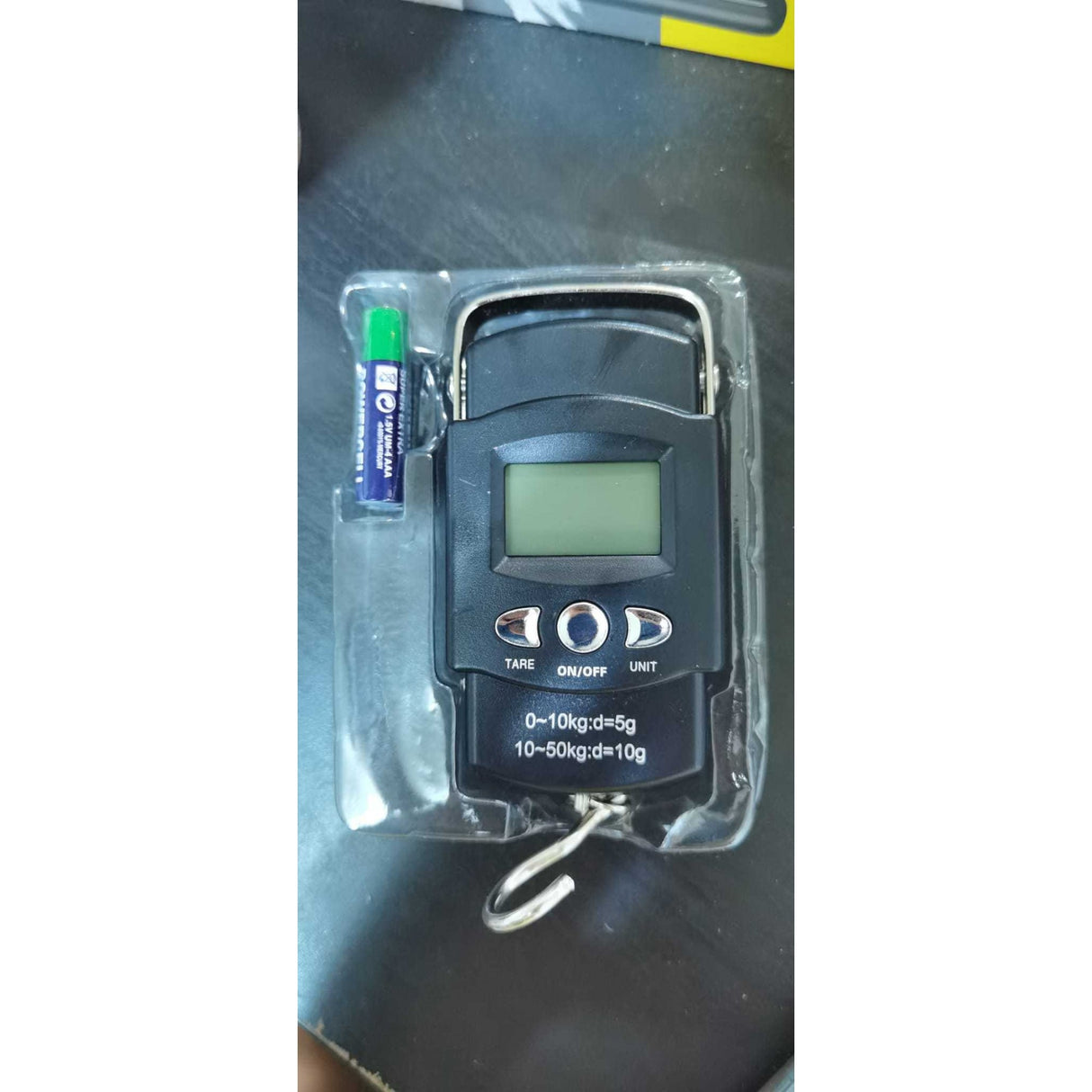 Cantar Digital De Mana Cu Carlig, Cantar Portabil, Pescuit, Cu Maner, Capacitate 50 Kg, Cu Metru Incorporat, Resigilat - vivimall.ro
