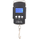 Cantar Digital De Mana Cu Carlig, Cantar Portabil, Pescuit, Cu Maner, Capacitate 50 Kg, Cu Metru Incorporat, Resigilat - vivimall.ro