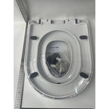 Capac de Toaleta cu Reductie 2 in 1, Vivimall, pentru Copii si Adulti, Coborare Lenta si Silentioasa, Instalare Usoara, din PP5 , in Forma de V, Alb - vivimall.ro