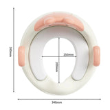 Capac Wc Cu Reductie, Pentru Copii, Cu Manere, Model Ursulet, Plastic Durabil - vivimall.ro