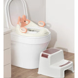 Capac Wc Cu Reductie, Pentru Copii, Cu Manere, Model Ursulet, Plastic Durabil - vivimall.ro