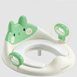 Capac Wc Cu Reductie, Pentru Copii, Cu Manere, Model Ursulet, Plastic Durabil - vivimall.ro