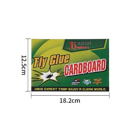 Capcana Autoadeziva pentru Insecte, Vivimall, Placa Autoadeziva pentru Tantari cu Efect Puternic de Imobilizare, Capcana cu Lipici, pentru Uz Casnic, 18 x 12 xm Verde/Galben