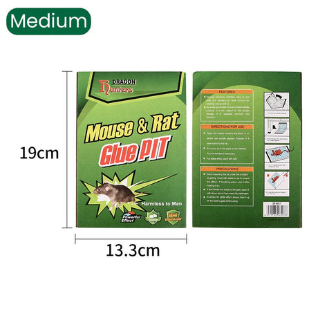 Capcana Autoadeziva pentru Soareci, Vivimall, Placa Autoadeziva pentru Rozatoare cu Efect Puternic de Imobilizare, Capcana cu Lipici, pentru Uz Casnic, 19 x 13 xm Verde/Galben