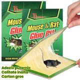 Capcana Autoadeziva pentru Soareci, Vivimall, Placa Autoadeziva pentru Rozatoare cu Efect Puternic de Imobilizare, Capcana cu Lipici, pentru Uz Casnic, 21 x 15 xm Verde/Galben