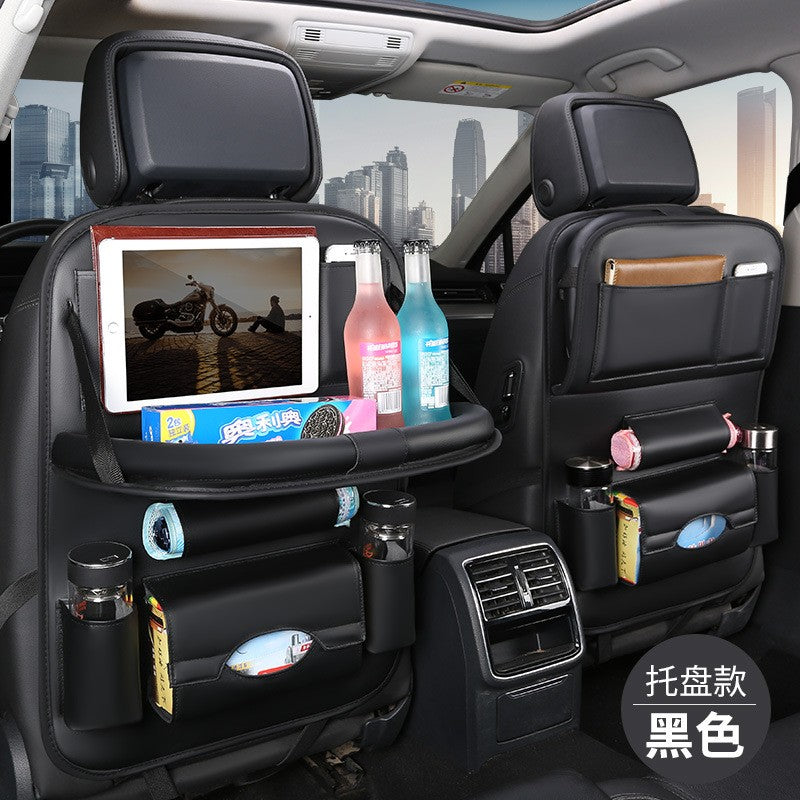 Car seat/child seating back storage bag/hanging bag - Color: Black [Tray style] - vivimall.ro