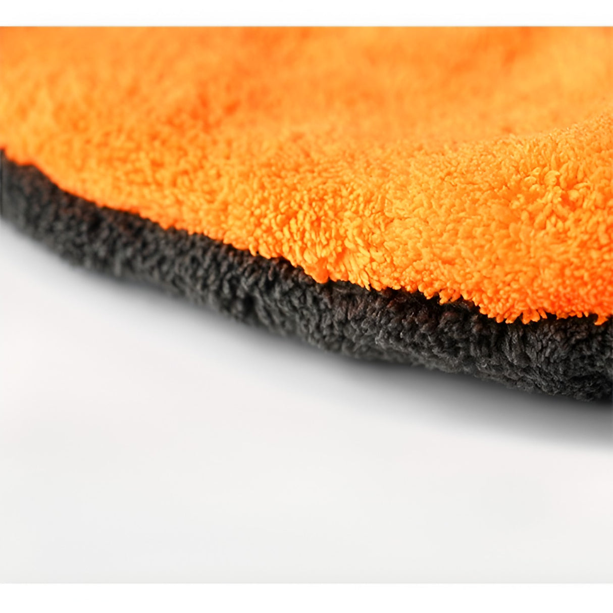Manusa pentru Spalarea Masinii, Vivimall, Microfibra, Moale, Doua Fete, Umeda sau Uscata, Fara Zgariere, 25x20cm, Portocaliu-Gri - vivimall.ro