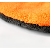 Manusa pentru Spalarea Masinii, Vivimall, Microfibra, Moale, Doua Fete, Umeda sau Uscata, Fara Zgariere, 25x20cm, Portocaliu-Gri - vivimall.ro