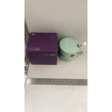 Cana ceramica, Vivimall, din Portelan, print Figurine Animalute, Cana penru Copii, Model CUTE, Cana cu Lingura si Capac, Ceasca pentru Cafea, Ceai, 400ml Albastru - vivimall.ro