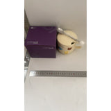 Cana ceramica, Vivimall, din Portelan, print Figurine Animalute, Cana penru Copii, Model CUTE, Cana cu Lingura si Capac, Ceasca pentru Cafea, Ceai, 400ml-Galben - vivimall.ro