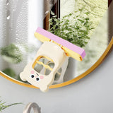 Mini Mop, Flippy, de Mana, Pliabil, Model Ursulet, din Plastic, 9 x 15 x 15 cm, Roz