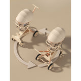 Carucior Sport Vivimall 3in1, 6-36 Luni, Pliabil, Tavita pentru Masa, Pat de Dormit, Centura de Siguranta, Roti 360 Grade, Reversibil, Parasolar, Maner Reglabil, 64 x 35 x 100 cm, Panda, Crem - vivimall.ro