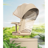 Carucior Sport Vivimall 3in1, 6-36 Luni, Pliabil, Tavita pentru Masa, Pat de Dormit, Centura de Siguranta, Roti 360 Grade, Reversibil, Parasolar, Maner Reglabil, 64 x 35 x 100 cm, Gri/Verde - vivimall.ro