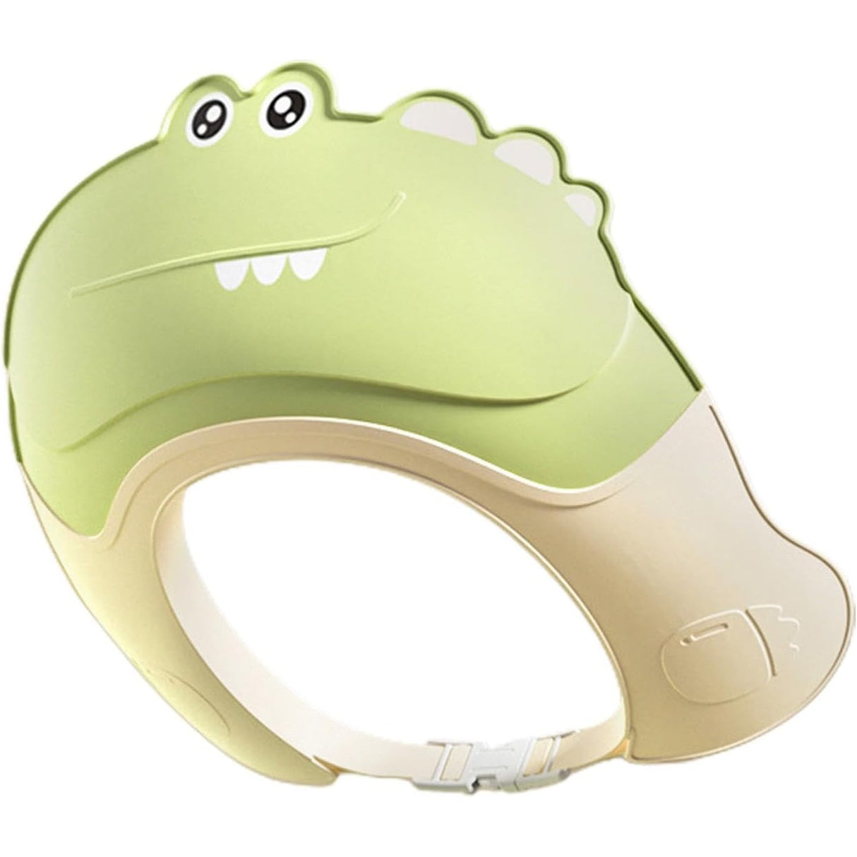 Casca De Dus, Previne Scurgerea Apei Si Samponului Pe Fata, 0-12 Ani, Ajustabila, Din Tpe+Pp, 20 X 23 Cm, Model Crocodil, Verde - vivimall.ro