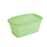 Caserola din Silicon, Vivimall, Pliabila, 1L, 18.8 x 8 x 11.5 cm, Rezistenta Temperaturi Extreme, Verde - vivimall.ro