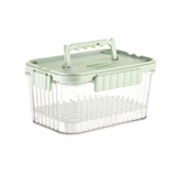 Caserola Portabila Pentru Mancare Fresh 1500 Ml, 2 Furculite,10 X 13.5 X 20 Cm, 2 Capace Detasabile Pentru Congelator, Etans, Spatiu Pentru Tacamuri, Maner, Material Plastic, Rezistent La Temperaturi Ridicate, Transparent - vivimall.ro