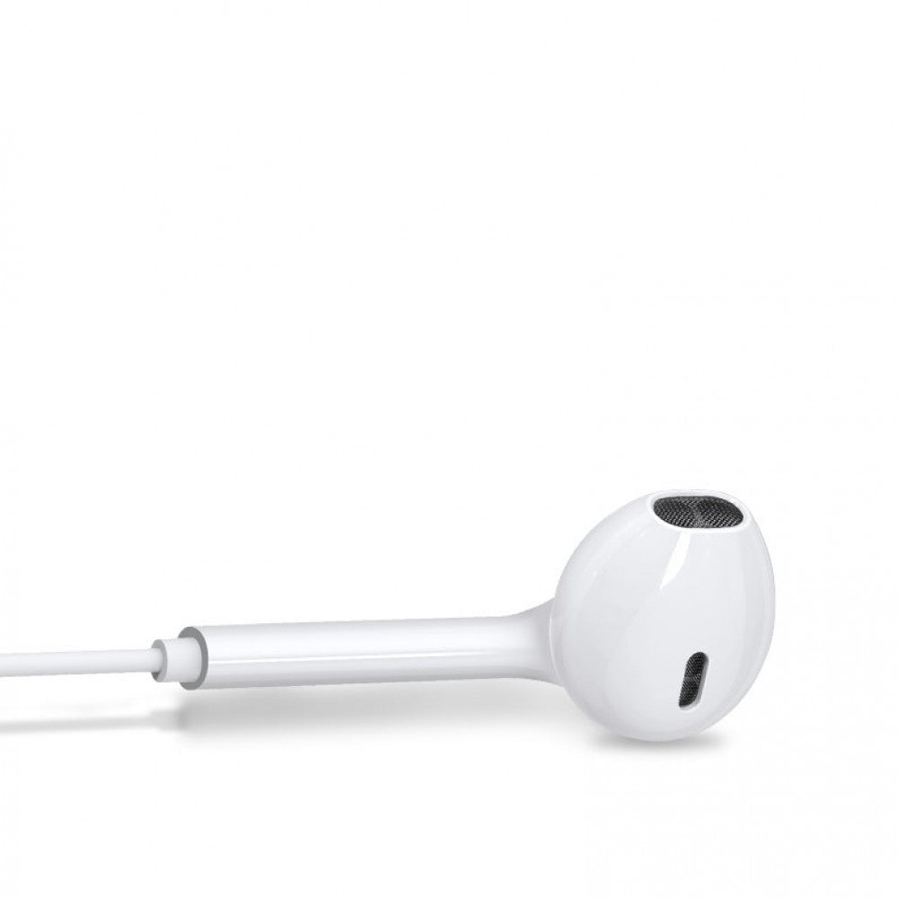 Casti Audio cu Microfon si cu Port Lightning WUW-R32 compatibile iPhone, Alb - vivimall.ro