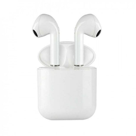 Casti Wireless Bluetooth MKJ-I9 Earbuds Flippy, Alb - vivimall.ro