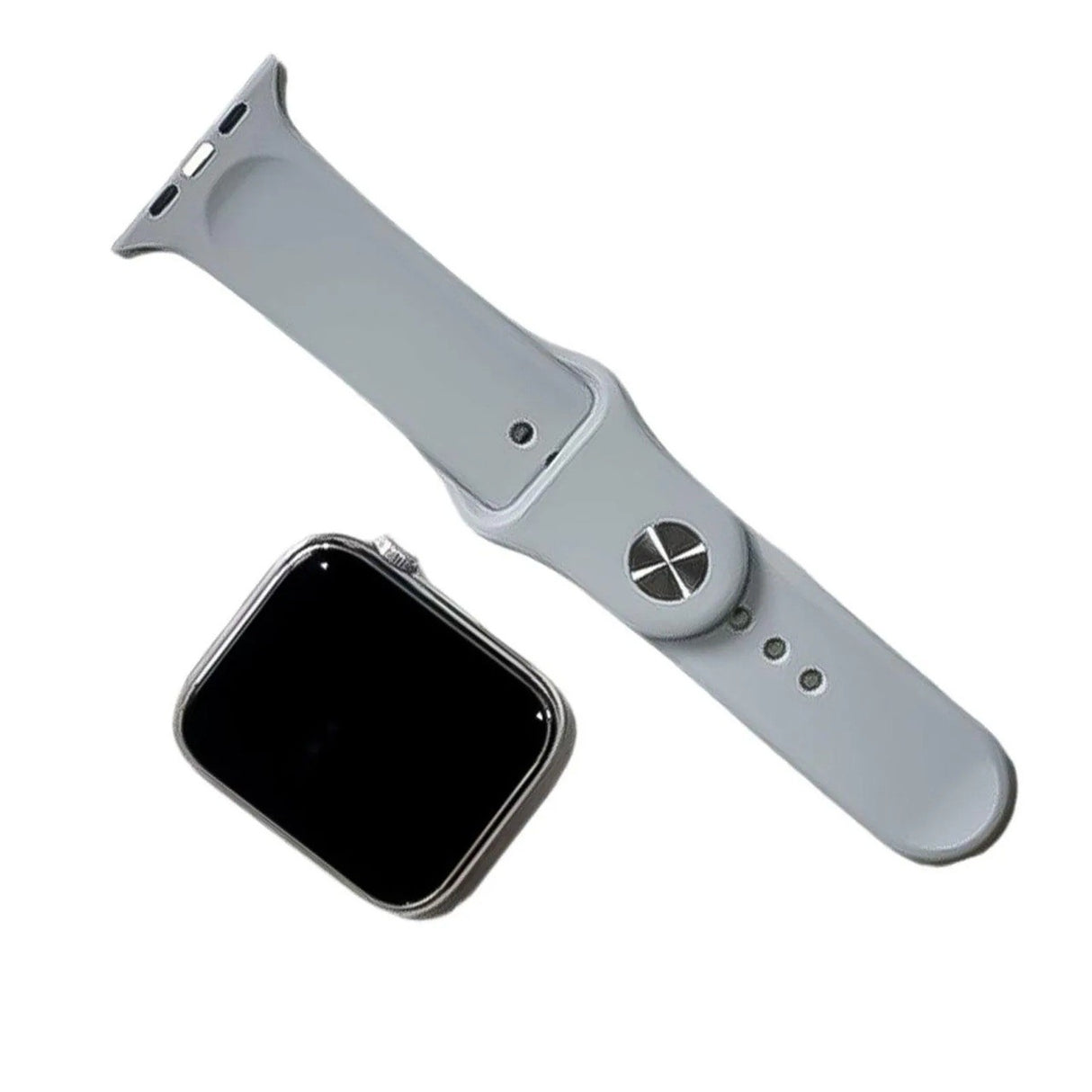 Ceas Smartwatch, Flippy, Editia 9, Apeluri Bluetooth, Incarcare Wireless, Afisaj 2.01 inch, Rezolutie 240 x 296, NFC, Puls, Gri - vivimall.ro