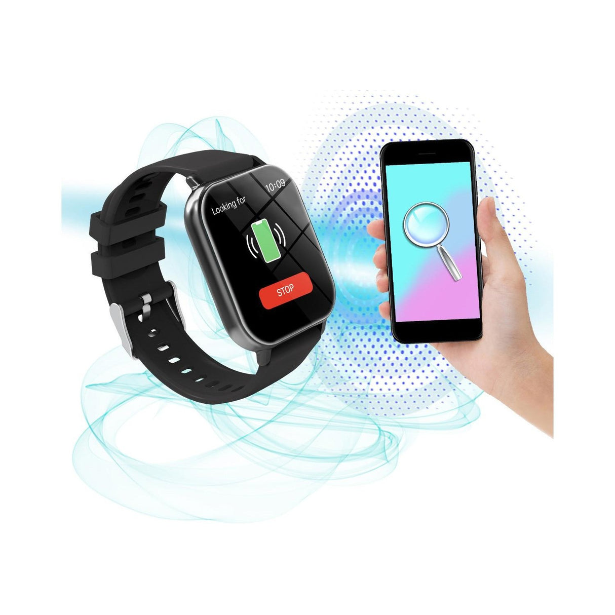 Ceas Smartwatch, Flippy, Editia H15, Apeluri Bluetooth, Afisaj 1.81 inch, Rezolutie 240 x 284, Puls, Siri, Baterie 180 mAh, Negru - vivimall.ro