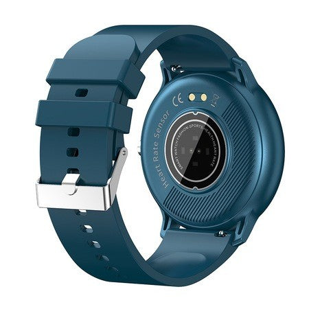 Ceas smartwatch si bratara fitness Vivimall ZL02D, oxigen, ritm cardiac, pedometru, notificari, IP67, Compatibil cu Android/iOS, vibratii, multi sport, Albastru inchis - vivimall.ro
