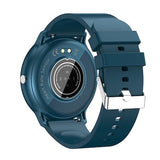 Ceas smartwatch si bratara fitness Vivimall ZL02D, oxigen, ritm cardiac, pedometru, notificari, IP67, Compatibil cu Android/iOS, vibratii, multi sport, Albastru inchis - vivimall.ro