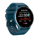 Ceas smartwatch si bratara fitness Vivimall ZL02D, oxigen, ritm cardiac, pedometru, notificari, IP67, Compatibil cu Android/iOS, vibratii, multi sport, Albastru inchis - vivimall.ro
