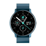 Ceas smartwatch si bratara fitness Vivimall ZL02D, oxigen, ritm cardiac, pedometru, notificari, IP67, Compatibil cu Android/iOS, vibratii, multi sport, Albastru inchis - vivimall.ro