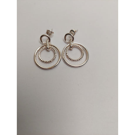 Сребърни обеци 925 с кръгове, Jolie Silver, 5.6G