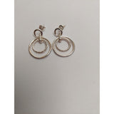 Cercei Argint 925 Cerc in Cerc, Jolie Silver, 5.6g, 2.5 cm x 2 cm - vivimall.ro