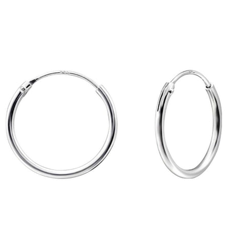 Cercei Argint 925, Jolie Silver, pentru Dama, Model Creole, 0.12 cm, 0.68 g, Argintiu - vivimall.ro