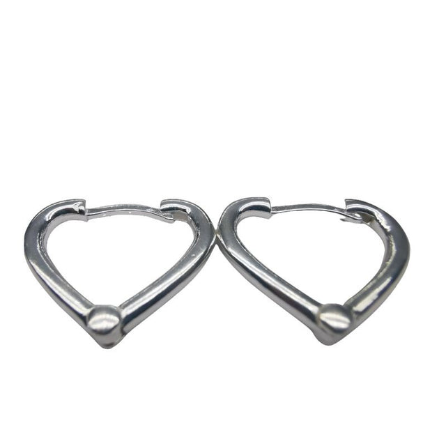 Cercei Argint 925 Inima Contur - vivimall.ro