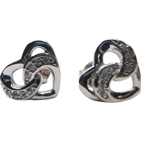 Cercei Argint 925 Inima Impletita - vivimall.ro