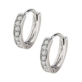 Cercei din Argint 925, Cerc cu Zirconii, Jolie Silver - vivimall.ro