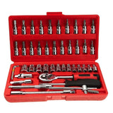 Chei Tubulare Set 46 De Piese Cutie Rosie | FlexiFix - vivimall.ro