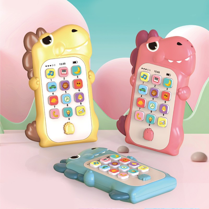 Jucarie Interactiva, Telefon Inteligent, Model Dinozaur, Functii Educative, Muzicale Si Voce, 4-6 Ani, 19 X 11.5 Cm, Din Plastic, Galben - vivimall.ro
