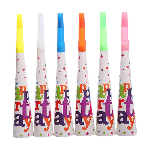 Set 6 Suflatori Happy Birthday | PartyVibe - vivimall.ro