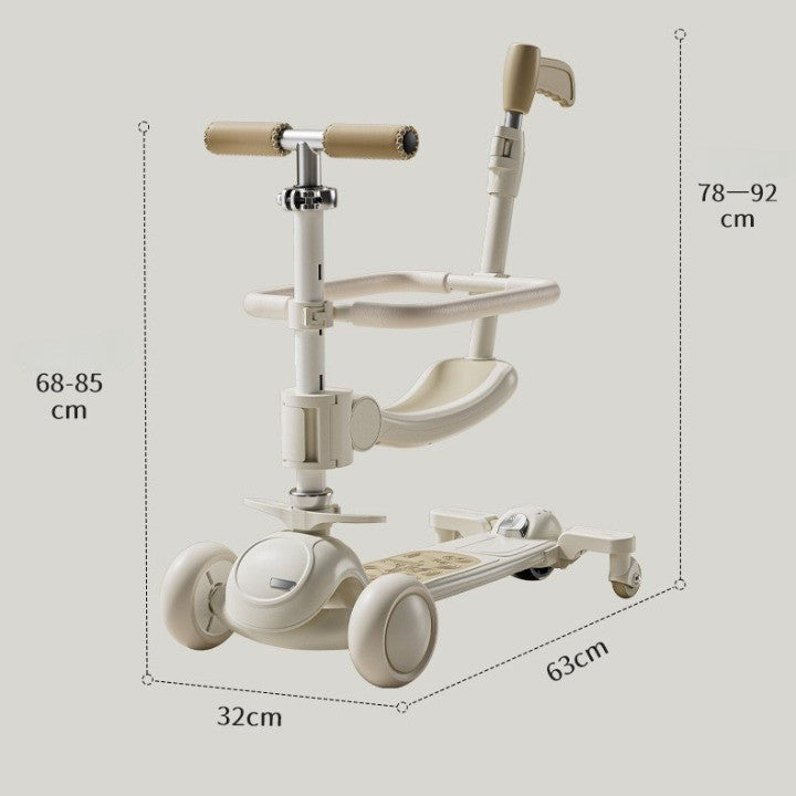 Trotineta Carucior 7in1 Cu Lumini | MoveFun - vivimall.ro