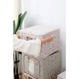 Cutie Depozitare, 66L, Din Material Textil, Pentru Haine Si Lenjerii, Model Fluturasi